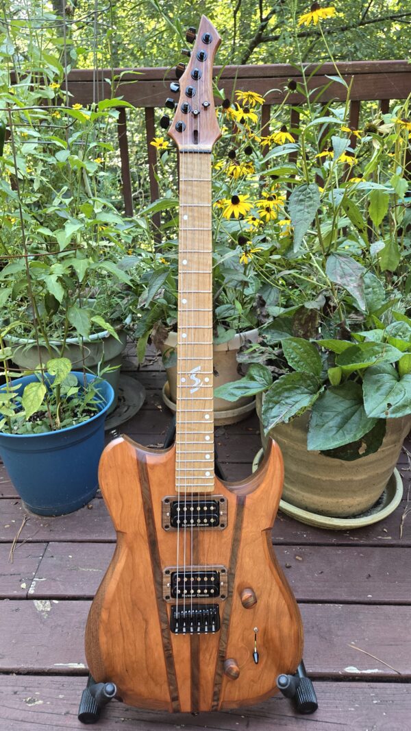 Severin ST1 Roasted Cherry Electric Guitar - Image 2