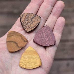 Tri-Tip Wood Guitar Picks 4 Assorted