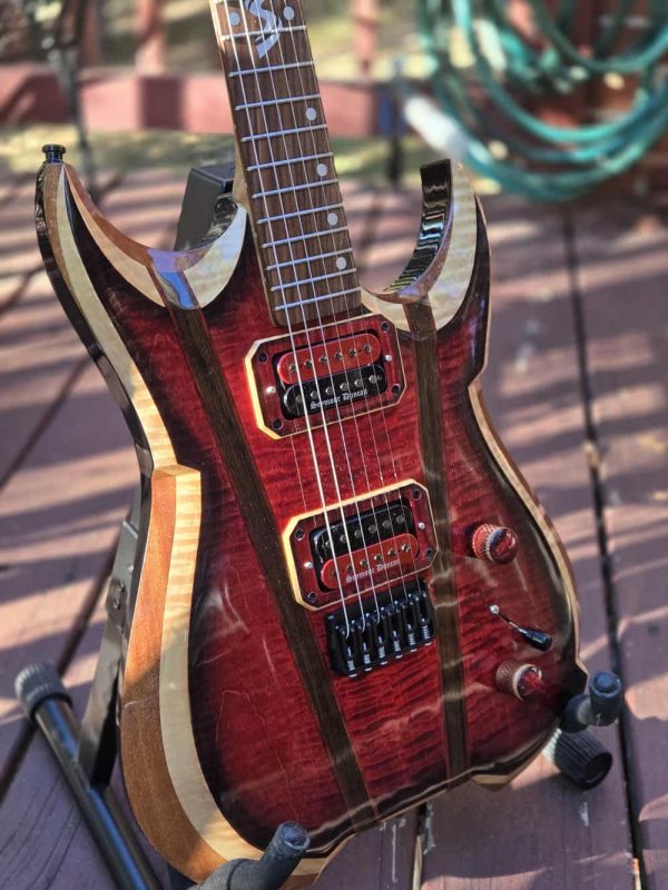 Rogue Electric Guitar - Red Black Flame Maple
