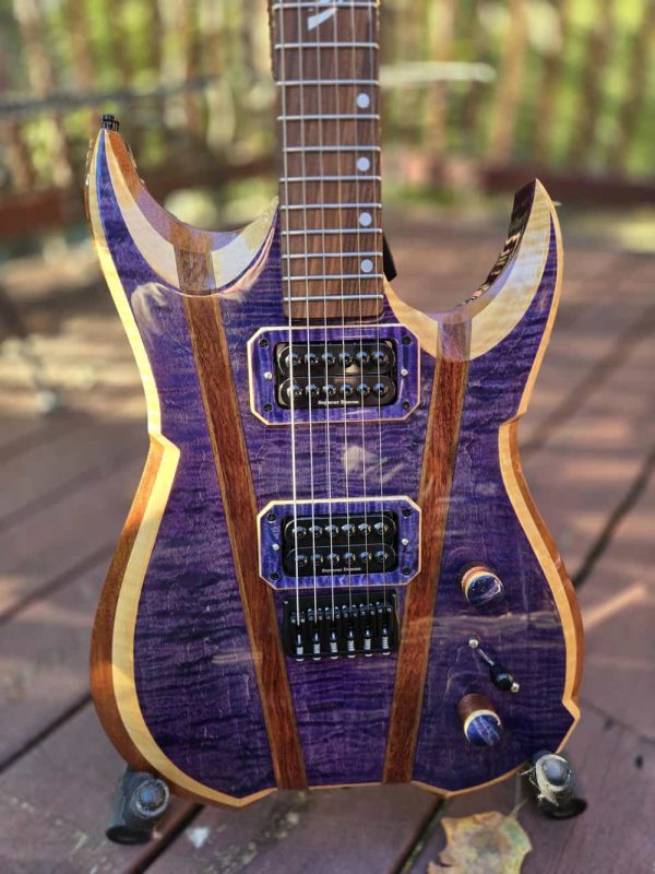 Rogue Electric Guitar - Blue Purple Flame Maple - Image 6