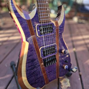 Rogue Electric Guitar - Blue Purple Flame Maple