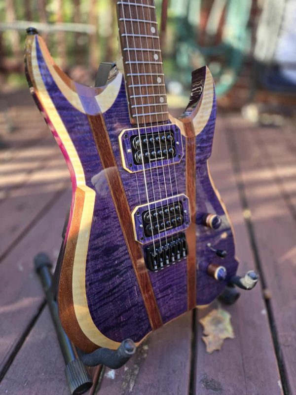 Rogue Electric Guitar - Blue Purple Flame Maple