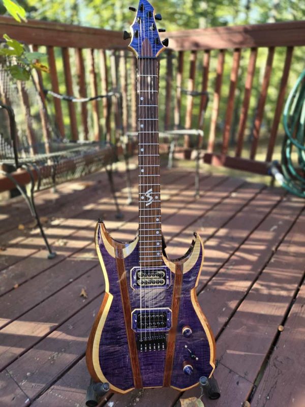 Rogue Electric Guitar - Blue Purple Flame Maple - Image 11